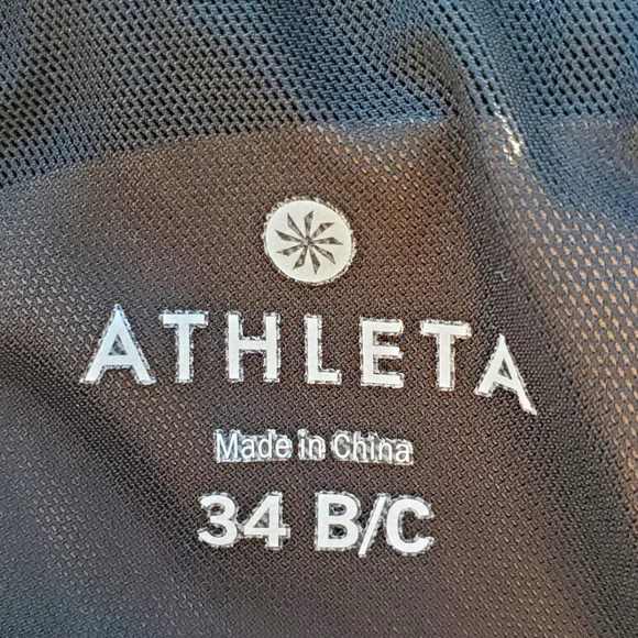 Athleta Laguna Side Scrunch Tankini Black Swim Dress - 34B/C - Picture 6 of 8